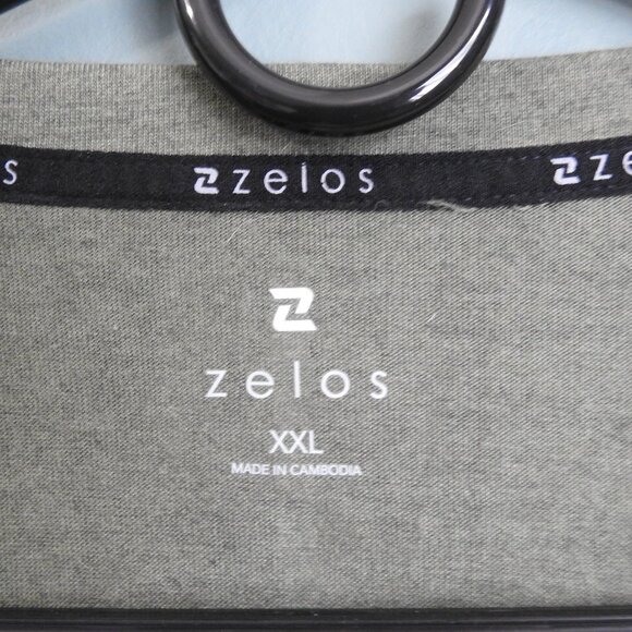 2/$15 Zelos Men's 2XL Crew Neck Long Sleeve Fitness Shirt - Picture 5 of 7